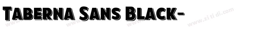 Taberna Sans Black字体转换 Taberna Sans Black字体转换